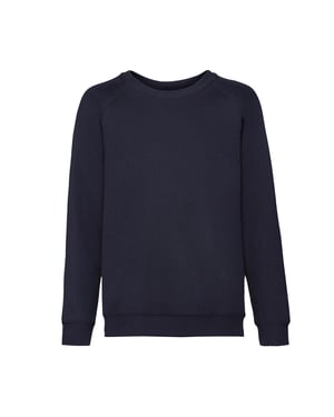 Fruit of the Loom - "Classic" Sweatshirt für Kinder Raglanärmel (Dunkles Marineblau)