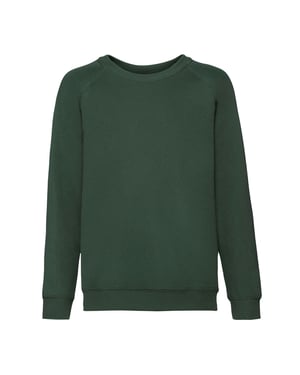 Fruit of the Loom - "Classic" Sweatshirt für Kinder Raglanärmel (Flaschengrün)