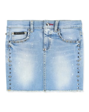 Denim Skirt Crystal