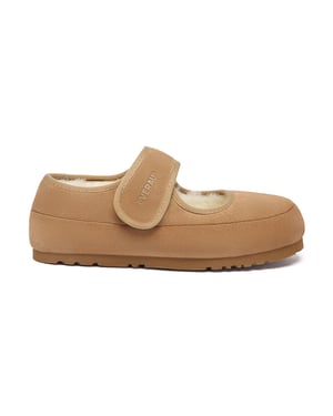 EVER AU Australien Damen Teal Verstellbare Riemen Schaffell Hausschuhe