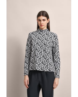 Bugatti Damen Langarmshirt mit grafischen Mustern