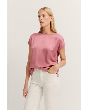 Bugatti Damen T-Shirt aus weichem Materialmix