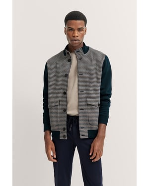 Bugatti Herren Sweatjacke mit Collegekragen