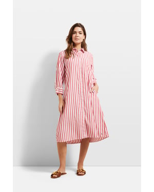 Bugatti Damen Hemdblusenkleid mit Seitennahttaschen