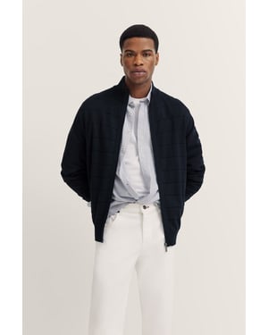Bugatti Herren Strickjacke mit Reißverschluss