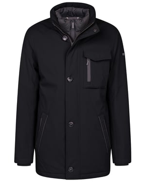 Bugatti Herren Jacke mit einrollbarer Kapuze
