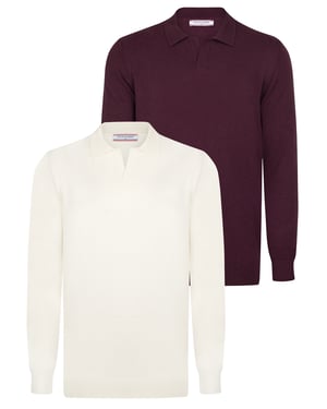 Pullover Pullover Mit Polo-Kragen 2Er-Pack