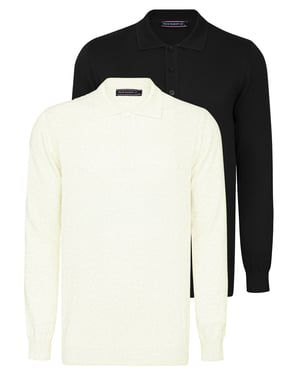 Pullover Pullover Mit Polo-Kragen 2Er-Pack