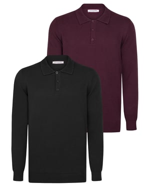 Pullover Pullover Mit Polo-Kragen 2Er-Pack