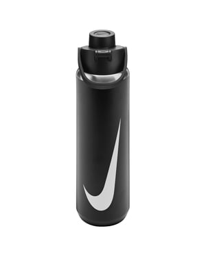 Nike - "Recharge" Wasserflasche, 680ml (Schwarz)