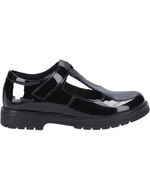 Hush Puppies - Mädchen Schul-Uniform-Schuhe "Gracie", Leder (Schwarz)