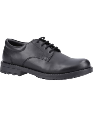 Hush Puppies Bruno Senior Lederschuhe In Schwarz Für Jungen