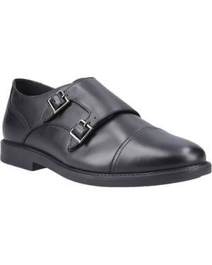 Hush Puppies Tim Monk Lederschuhe Für Jungen In Schwarz