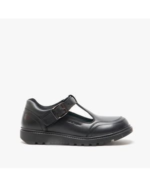 Hush Puppies Kerry Senior Mädchenschuhe Aus Schwarzem Leder