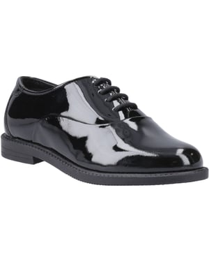 Hush Puppies Nellie Patent Mädchenschuhe Aus Schwarzem Leder