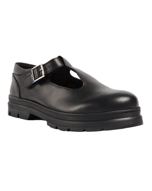 Pod Emilie Kunstleder Mädchenschwarze Slipper