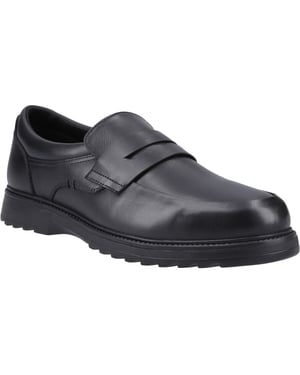 Hush Puppies Rocco Loafer Lederslipper In Schwarz Für Jungen