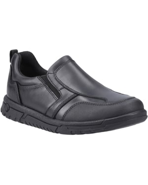 Hush Puppies Sergio Lederslipper In Schwarz Für Jungen