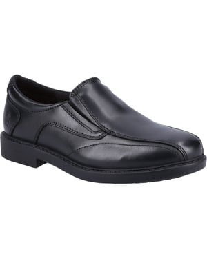 Hush Puppies Toby SNR Lederslipper In Schwarz Für Jungen