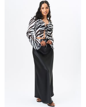 Mono Monochromes Chiffon Strandhemd