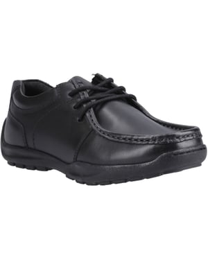 Hush Puppies Mackenzie Wallabee Die Schwarzen Schnürschuhe Für Jungen Aus Leder