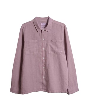 Farah - "Nelson" Hemd für Herren, Slub (Pink)