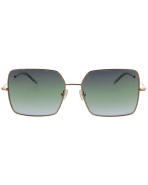Hugo Boss – Sonnenbrille mit roségoldenem Metallrahmen und graugrünen Gläsern