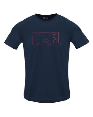 Diesel - Total Eclipse - T-shirt Mit Umrissenem Logo