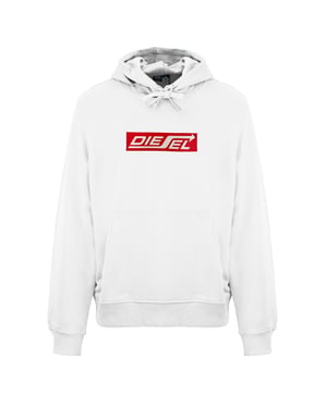 Diesel - T-shirt Mit Pfeil-logo In Hellweiß