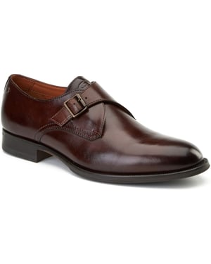 Base London Faraday Leder Herrenschuhe in Gebranntem Braun