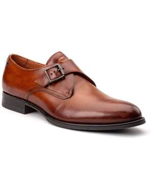Base London Faraday Leder Herren Schuhe in gebranntem Tan