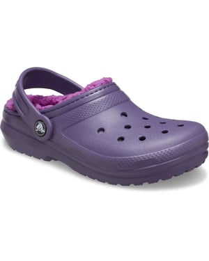 Crocs Classic Gefütterte Thermoplast Kinder Clogs in Nachtschatten