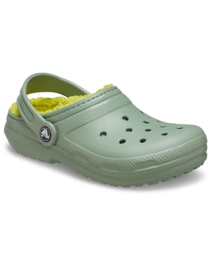 Crocs Klassische Gefütterte Thermoplast Kinder Moos Clogs