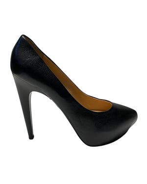 Giuseppe Zanotti Plateaupumps aus schwarzem Leder