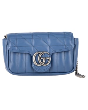 Gucci Super Mini Aria Marmont Matelassé-Umhängetasche