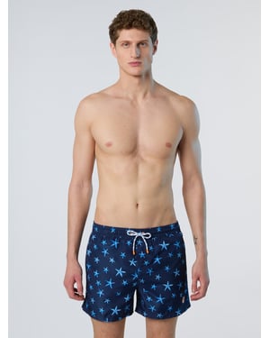 North Sails Badeshorts REPREVE® mit Ozean-Print