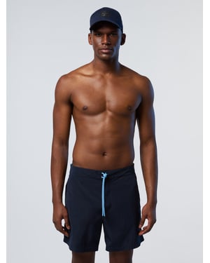 North Sails Badeshorts aus Memory-Gewebe - Blau