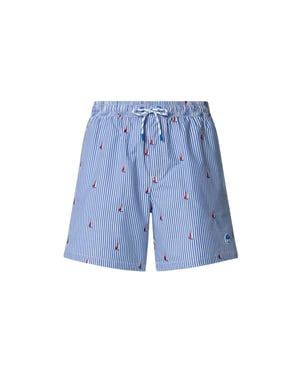 North Sails Badeshorts Gestreifter Seersucker