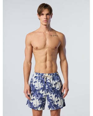 North Sails Badeshorts Gewaschener Druck