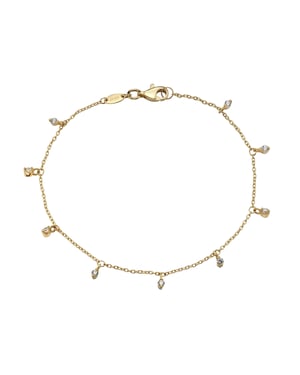 Celesta Gold Armband 375 Gold mit Zirkonia