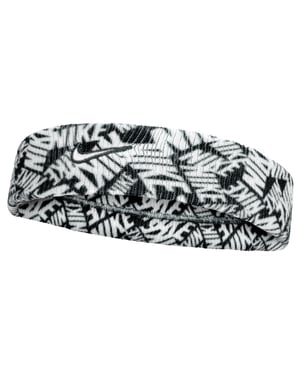Nike - "Classic" Stirnband, Dri-FIT (Schwarz/Weiß)