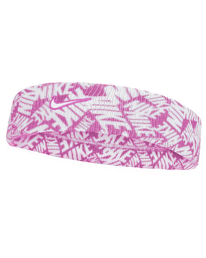 Nike - "Classic" Stirnband, Dri-FIT (Pink/Weiß)