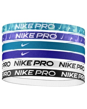 Nike - "Flex" Stirnband (6er-Pack) (Schwarz/Weiß/Blau)
