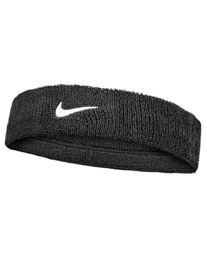 Nike - "Classic" Stirnband (Schwarz/Weiß)