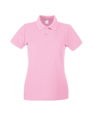 Fruit of the Loom - Poloshirt für Damen kurzärmlig (Babyrosa)