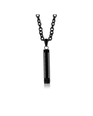 Dkeniz Anhänger mit Kette Edelstahl BLACK PURE-O