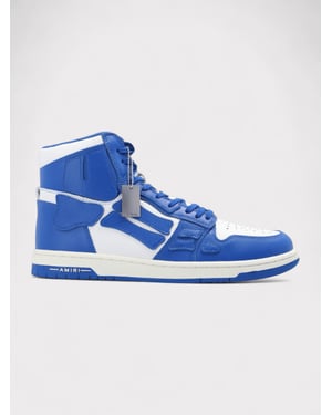 Amiri Skel Top Hi Blau/Weiß