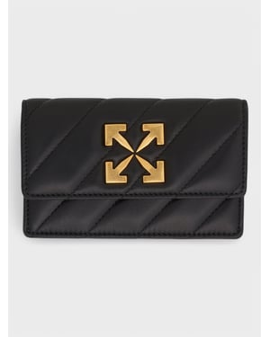 Off-White Jackhammer Flachkartenetui Schwarz
