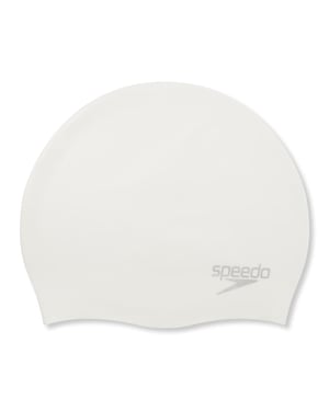 Speedo - "2024" Bademütze für Herren/Damen Unisex (Weiß)