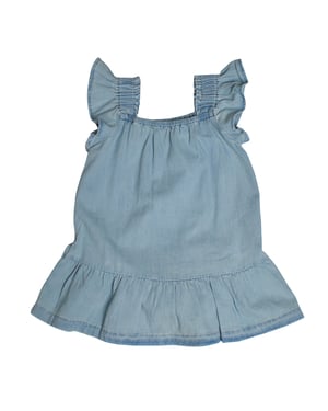 2-teiliges Jeanskleid- und Höschenset 602112 für Baby-Mädchen